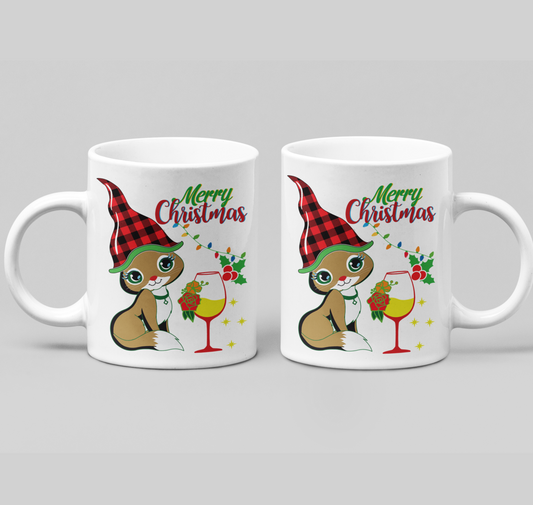 Cute Christmas Cat Mug