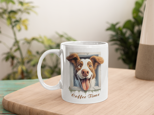 Coffee Time Dog Mug – Gift for Dog Lovers
