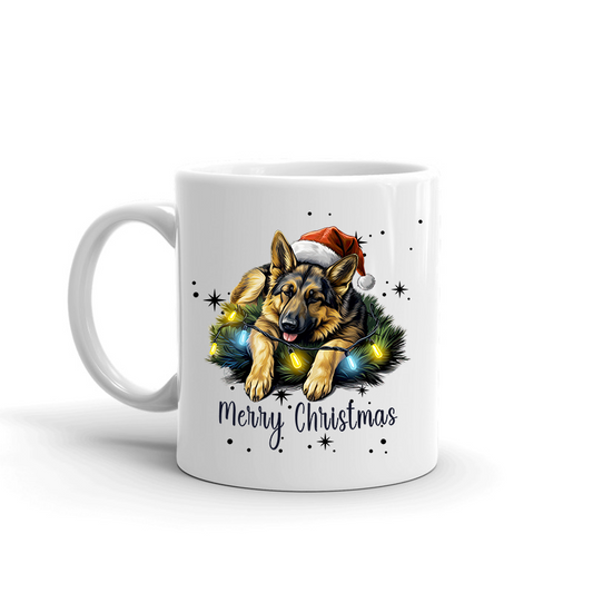 German Shepherd Christmas Mug
