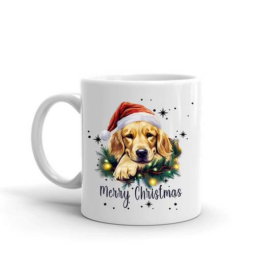 Golden Retriever Christmas Mugs
