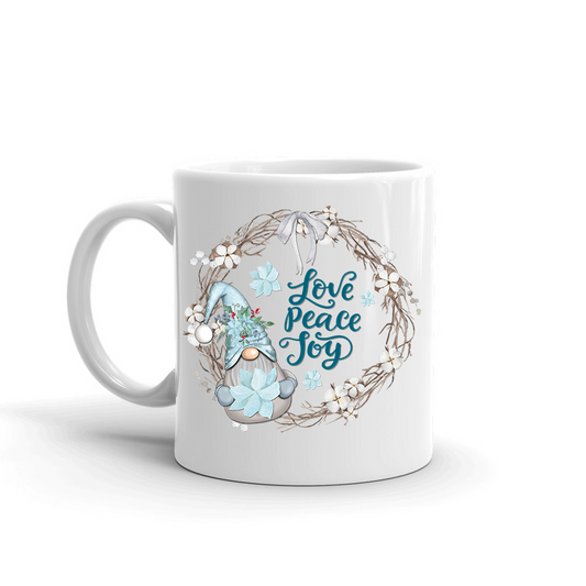 Love Peace Joy- Christmas Mugs