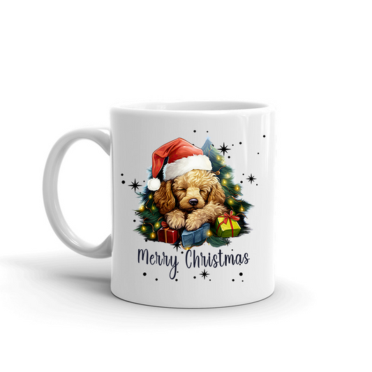 Poodle Christmas Mug