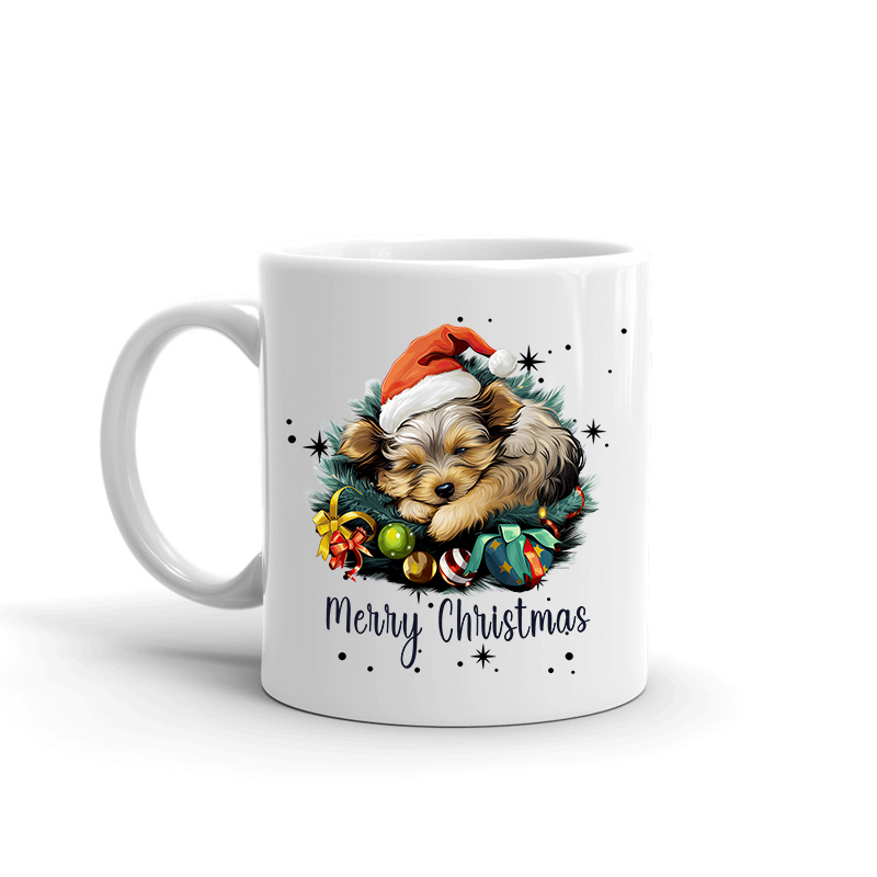 Yorkie Christmas Mugs