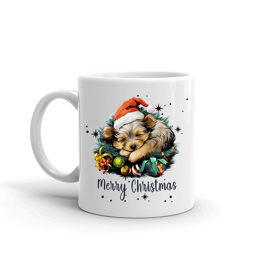 Yorkie Christmas Mugs